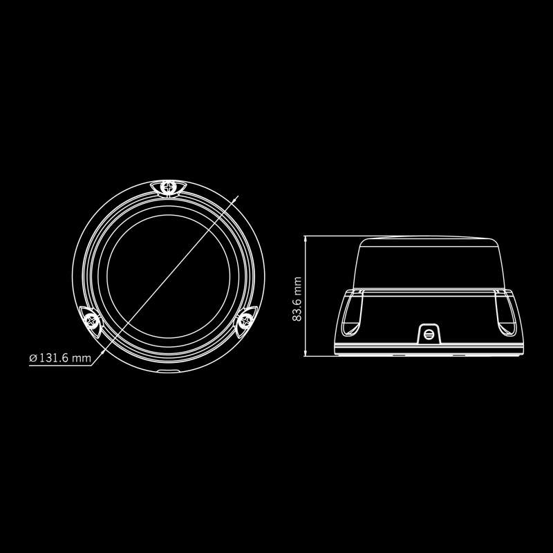 FREEDOM LIGHTHOUSE WARNING LIGHT BEACON 130MM