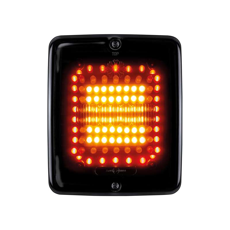 DARK KNIGHT SQUARE IZE LED, REAR/BRAKE/BLINKERS